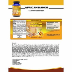 African Mango Extract Weight Management & Cholesterol Support Heart Supplement