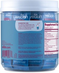 Wellah Get-Going Blue Raspberry Flavored Pre-Workout Stickpacks (20 servings)