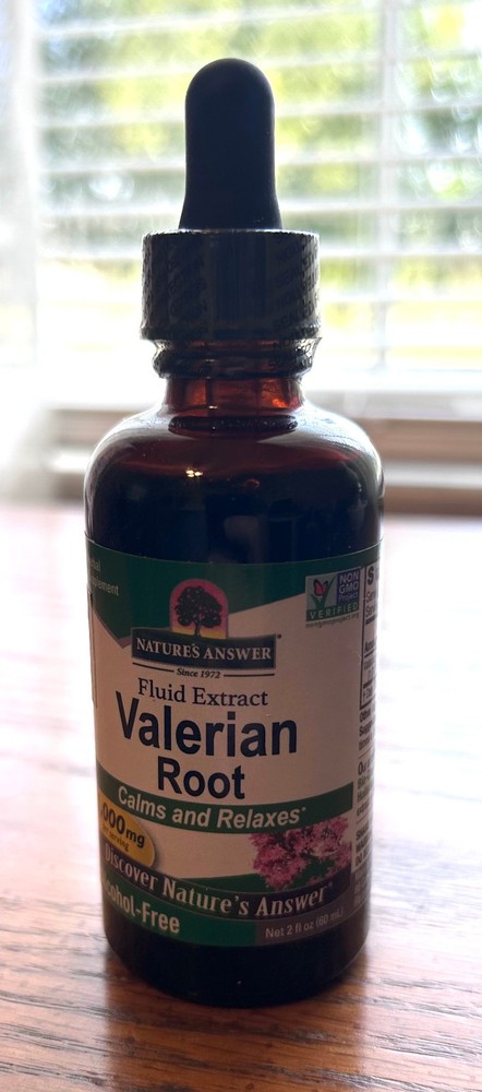 Nature’s Answer Valerian Root Fluid Extract 2 oz Alcohol Free Sealed Exp 12/2028