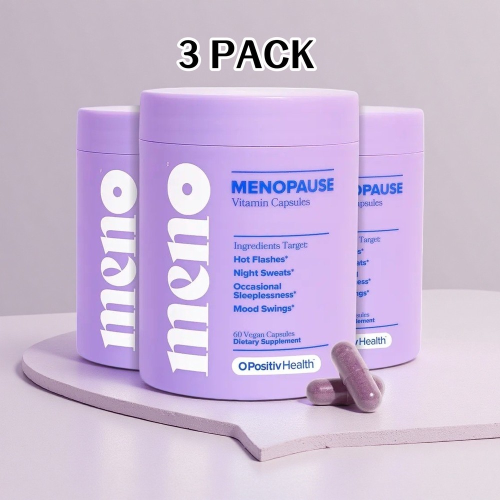 3PCS O Positiv Vitamins Designed for Menopause – (Hormone-Free), 60 Count