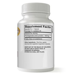 Pomegranate Extract Antioxidant Support Cholesterol 660 Heart Supplement 60 Caps