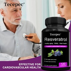 Resveratrol Complex Cap For Heart Function,Immune Vitality & Healthy Aging 120CT