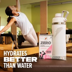 96 Servings Gatorade Zero Sugar Electrolyte Mix, Grape – Perfect for Workouts
