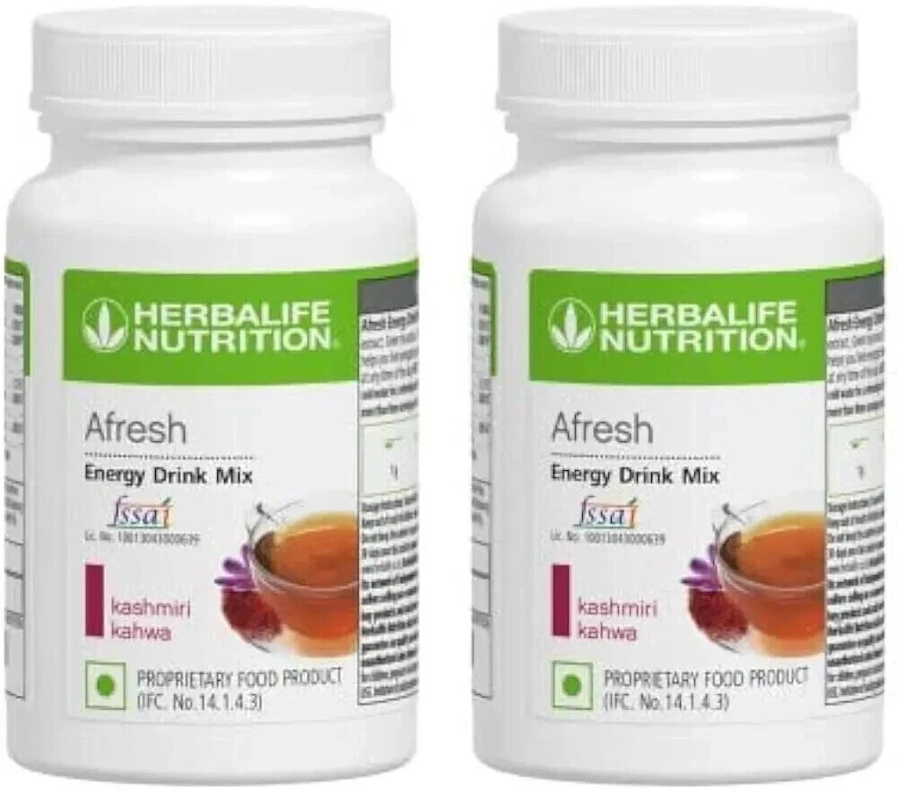 Herbal Afresh Energy Drink Mix Kashmiri Kahwa WEIGHT LOSS & METABOLISM 2 Pcs.