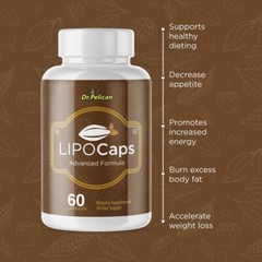 LipoCaps- Metabolism Support, Weight Management Supplement- 10 Bottles
