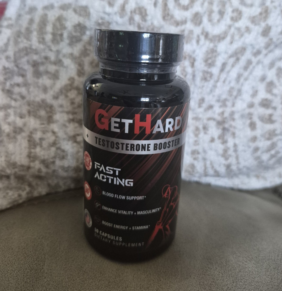GetHard Fast Acting Testosterone Booster, 80 Capsules Men’s Health Supplement