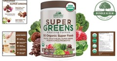 50 Organic Superfoods in Chocolate Flavor | Energizing Drink Mix with Probiotics