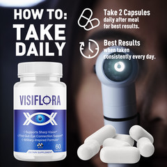 (3 Pack) Visiflora Pills Advanced Vision Support Supplement Visi Flora 180 Caps