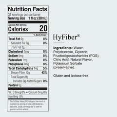 Clear Liquid Fiber Supplement Pack of 4 Digestive Health and Constipation Relief
