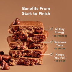 Aloha Plant-Based Protein Bars, 14g Protein, Chocolate Chip Cookie Dough, 5 Pack
