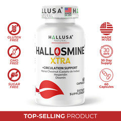 Hallosmine Extra Diosmin | Varicose Veins treatment for legs & Blood Circulation