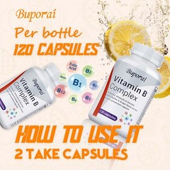 Vitamin B Complex 240pcs – Brain and Nervous System Health, Replenish Energy
