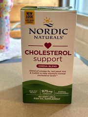 Nordic Naturals Cholesterol Support Omega Blend, 60 Soft Gels