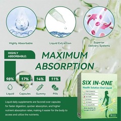 Six-in-One Health Solution Oral Liquid,one Bottle to Target It All HOT