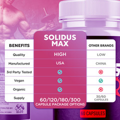 (3 Pack) Solidus Max Advanced Male Health Support Vitamin Supplement 180 Capsule