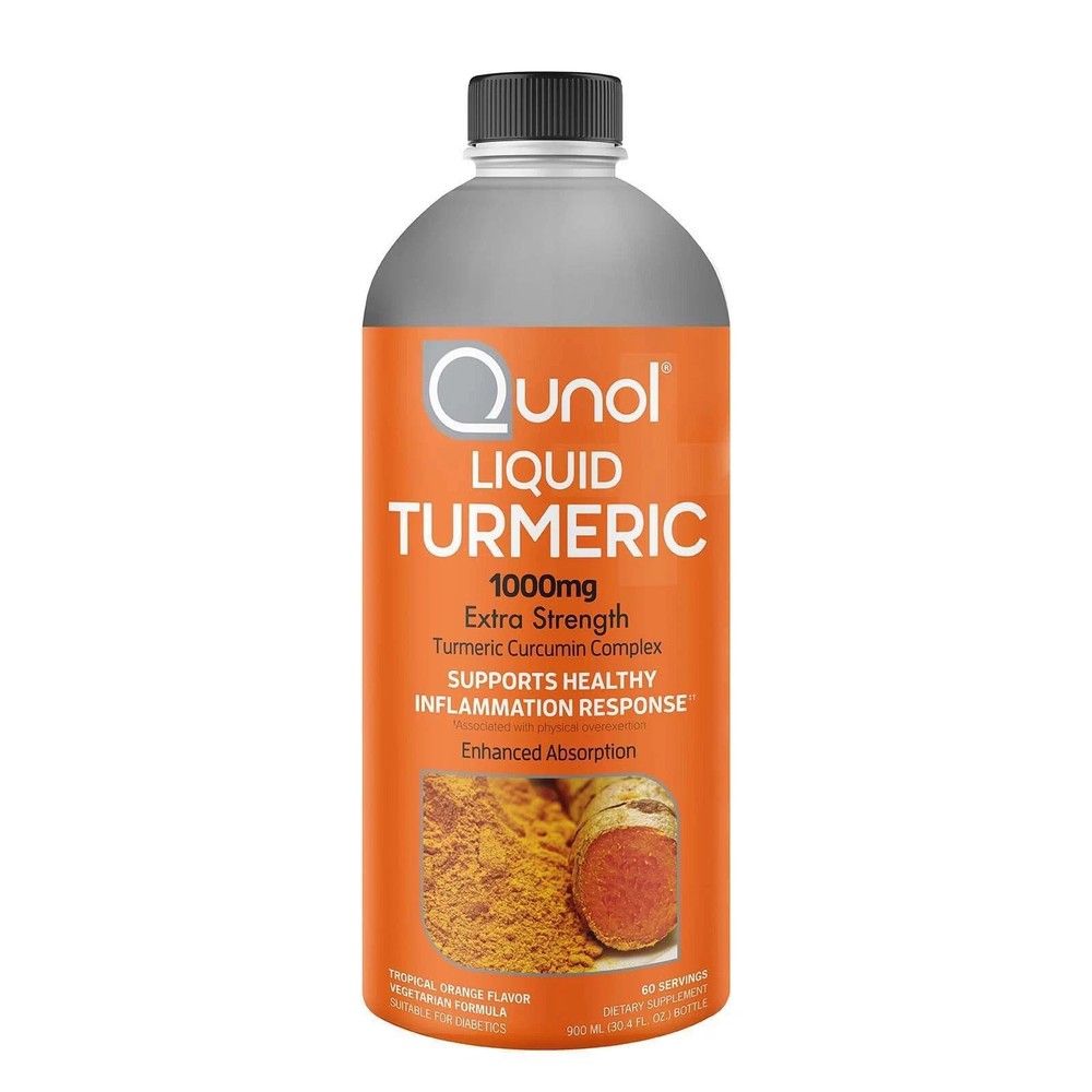 QUNOL LIQUID TURMERIC CURCUMIN SUPPLEMENT FOR INFLAMMATION JOINT PAIN 30.4 fl oz