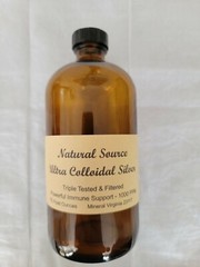 Ultra Colloidal Silver 1000 PPM – 16 oz Glass Bottles (free ship)