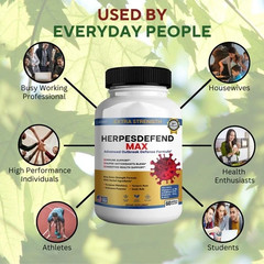 Herpes Defend Max, Extra Strength Advanced Defense Formula, 60 Capsules, with…