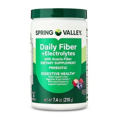 Spring Valley Daily Fiber + Electrolytes with Acacia Fiber Prebiotic Digestiv…