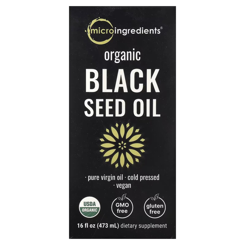 2 X Micro Ingredients, Organic Black Seed Oil, 16 fl oz (473 ml)