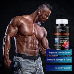 Nitric Oxide & Circulation Booster L-Arginine, L-Citrulline | Extra Strength