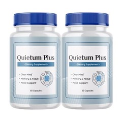 2-Pack Quietum Plus, Quietum Tinnitus Relief & Reduced Ear Ringing -120 Capsules