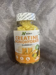 Noavii Creatine Monohydrate Gummies Pineapple Sugar Free 90 count exp: 11/2026