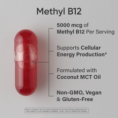 Methyl B12 5000mcg (120 liquid veggie capsules)