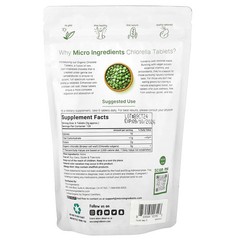 Organic Chlorella Tablet, 720 Tablets (0.5 g per Tablet)