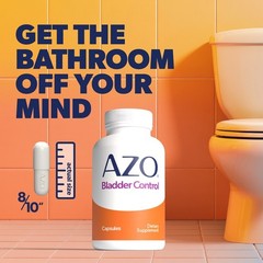 AZO Bladder Control with Go-Less Capsules for Leakage and Urgency 54 Count