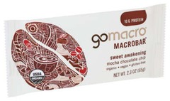Gomacro Organic Macrobar Mocha Chocolate Chip 2.3 Oz Pack Of 4