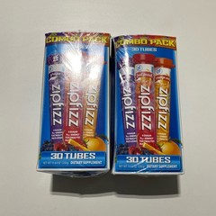 Zipfizz Combo 2-Pack (60 Tubes) Grape/Fruit Punch/Orange Soda