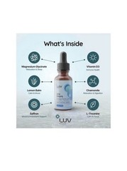 LUV Zen Drops Stress Support with Magnesium Glycinate and Lemon BalM 2 PACK.