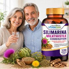 Milk Thistle (Silymarin) Extract 1200 mg liver cleanser liver detox cardio 120 c