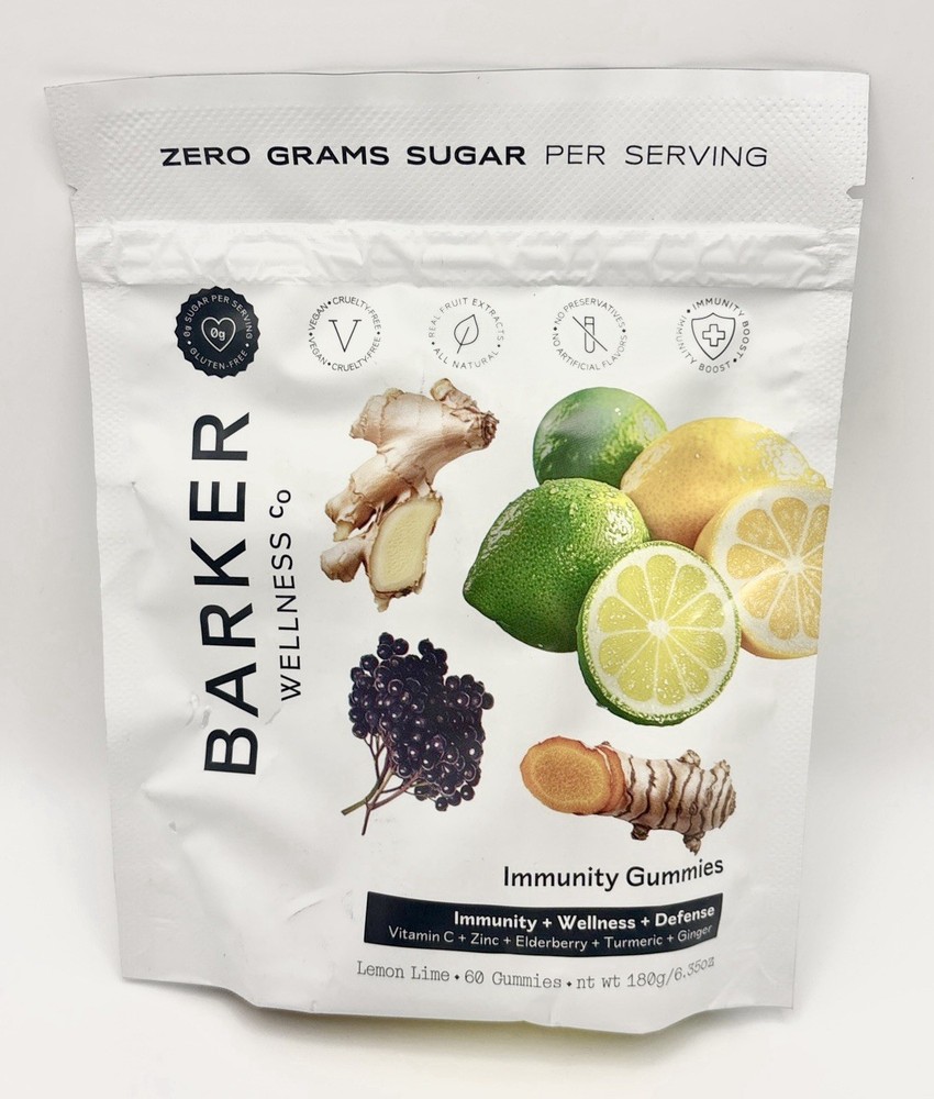 Immunity Gummies, Lemon Lime, 60 Gummies Expires 11/2026
