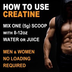Muscle Growth Support – 3rd Party Lab Tested Creatine Monohydrate Powder