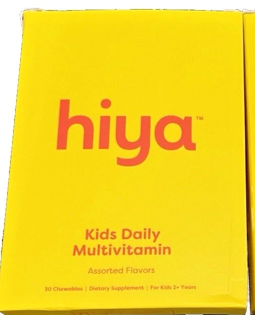 Hiya Kids Daily Multivitamin Chewables Assorted Flavors 30 Tablets New