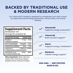 Pelican B-12 Complex Drops – Energy & Nervous System Support – 60 mL