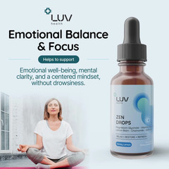 Zen And Drops Drops: Stress Assistance Anxiety With Magnesium Glycinate,1-3p