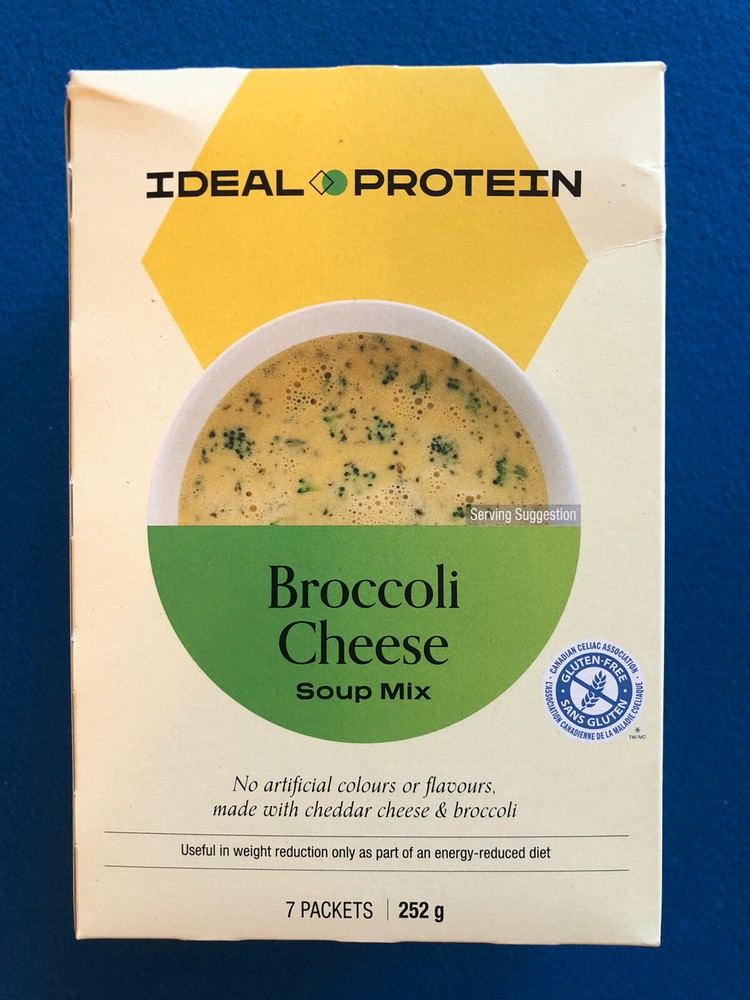 Ideal Protein Broccoli Cheese Soup Mix – 7 Packets – EXP 9/30/2025 – FREE SHIP