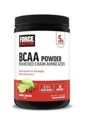Force Factor BCAA Powder Cherry Lemonade 30 Servings 5g Dose Made in USA