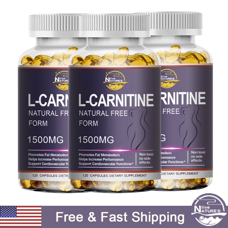 L-Carnitine Capsules – Fat Metabolism Energy & Support Production Workout 1500mg