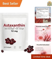 Max Strength Astaxanthin 12mg – Natural Antioxidant for Eye & Skin Support