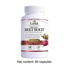 Organic Beet Root 1300mg Per Serving with Beet Root, Vitamin C & Black Pepper US