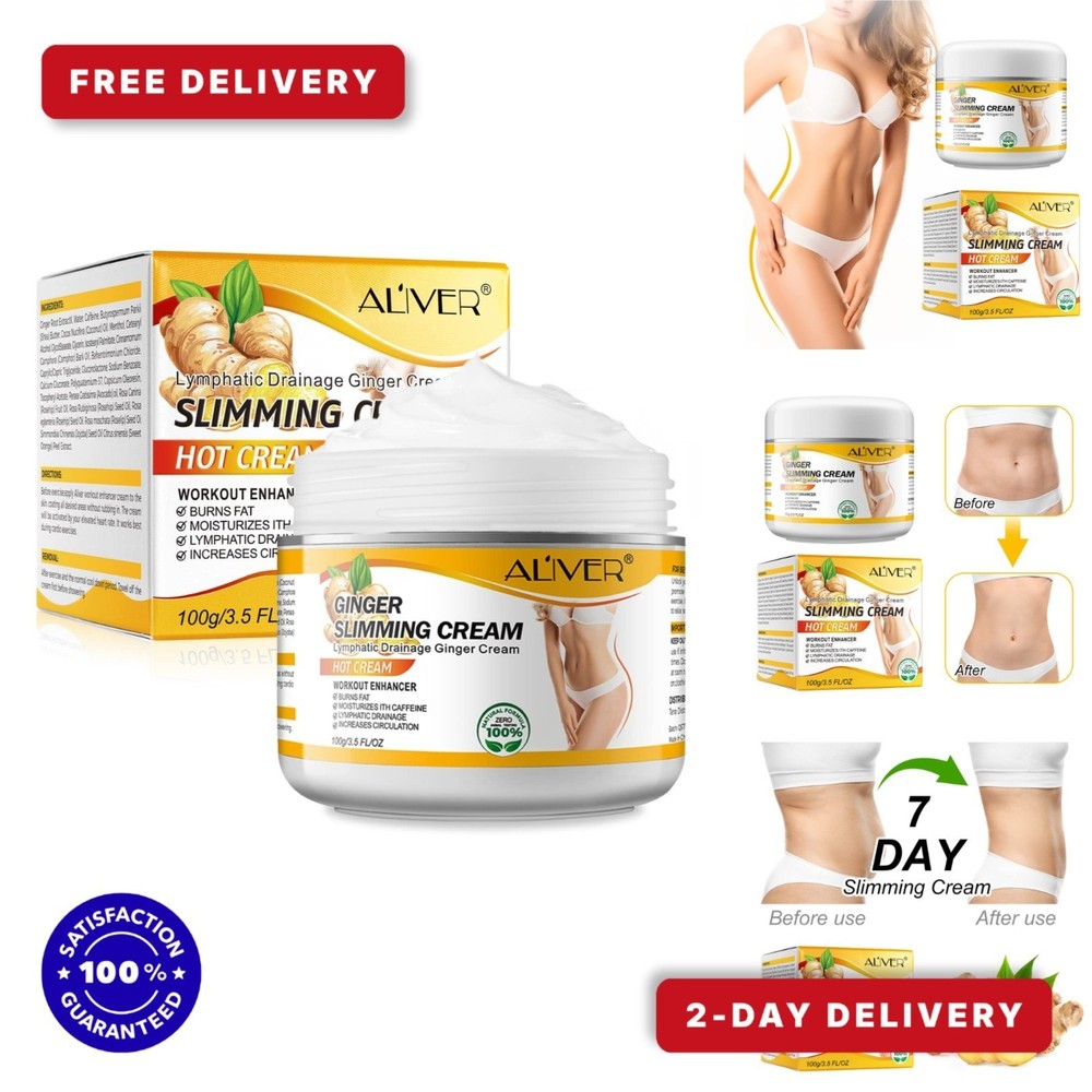 Ginger Slimming Cream – Hot Fat Burning Anti-Cellulite Cream 3.5 oz
