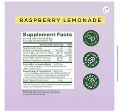 Bloom High Energy Pre-Workout Raspberry Lemonade 7.3oz Lot of 2 NEW 01/2028