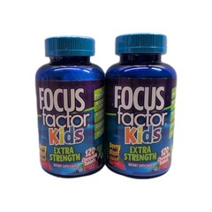 2x Focus Factor Kids Extra Strength Complete Vitamins Tab 120 Count Exp 4/26