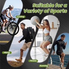 Aolabela 2PCS Patellar Tendon Knee Strap Band for One Size, Black