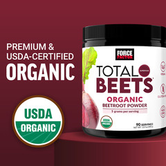 Force Factor Total Beets Organic Beetroot Powder Superfood Non-GMO & Vegan