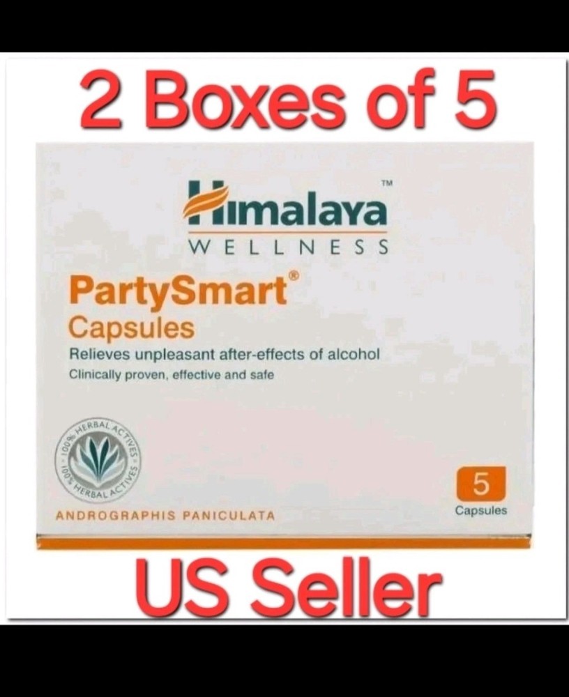 Himalaya Party Smart 10 Capsules 2 Packs Of 5 Exp 03/2028 US Seller Fast Free SH